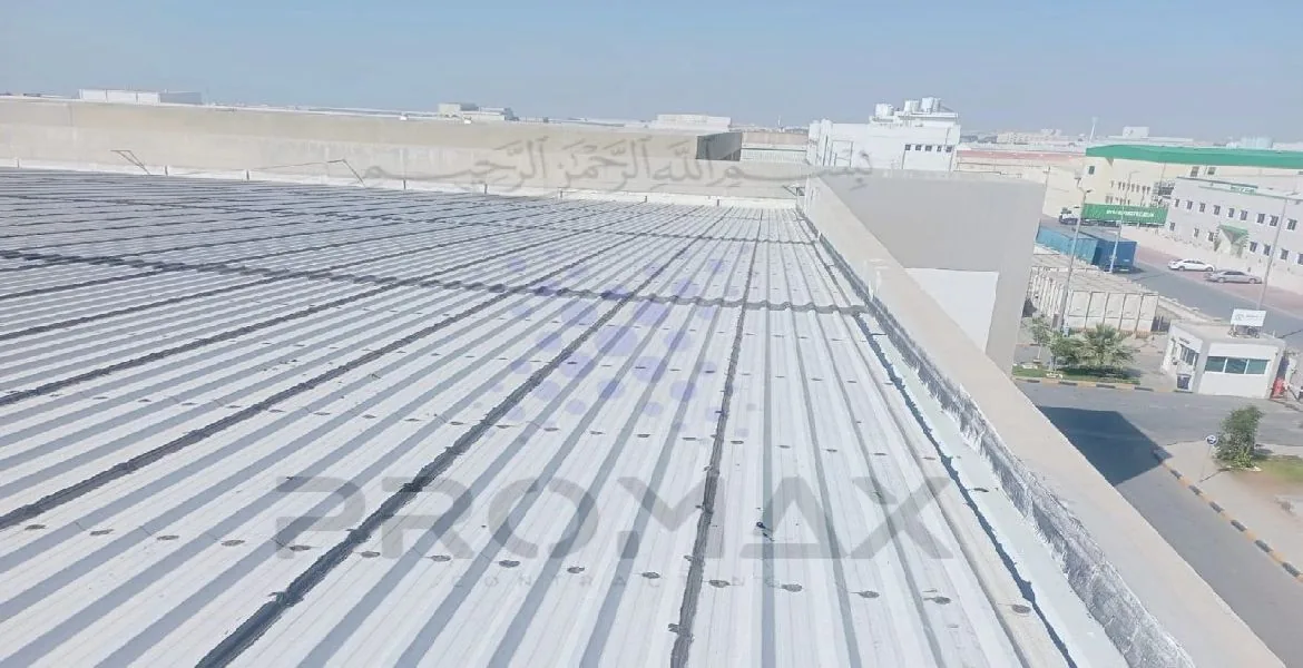 Dabur - metal roof waterproofing project by Promax in Dubai, UAE